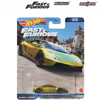 Original Hot Wheels Premium Car Fast & Furious Kid Toys for Boys 1/64 Diecast Toyota Supra 1991 BMW M5 Lamborghini Gallardo Gift