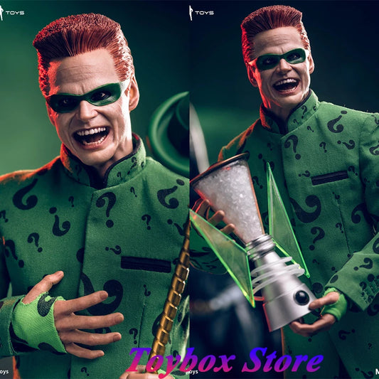 Mars Toys MAT015 1/6 Jim Carrey Green Cloth Man Action Figure Comics Villain Delicate 12" Full Set Soldier Model Fans Gift