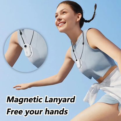 Mini Body Camera Small Body Camera 360° Rotatable Clip & Magnetic Lanyard Easy to use for Recording Life Traveling and Pet Walks