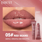 Nude Brown Plumping Lip Gloss Moisturising Colored Lip Serum Transparent Fullness Lips Tint Soft Tube Make Up Beauty Lips Care
