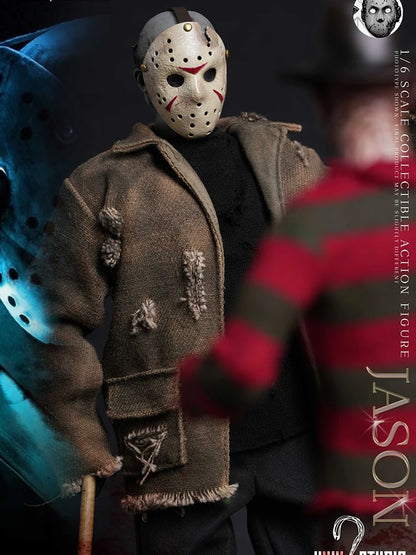 WHY STUDIO 1/6 WS018 Jason WS019 Freddy Mash Horror Man Action Figure 12" Full Set Soldier Model Collection Halloween Gift