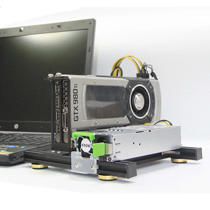Laptop external graphics card dock mini pcie to pciex16 riser card set bracket + riser card + GPU power cable + power supply