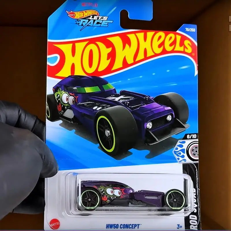 2025J Original Hot Wheels Car 1/64 Diecast Mercedes AMG Porsche Toyota GR86 Nissan Leaf Nismo Ferrari SF90 Stradale Toy for Boy