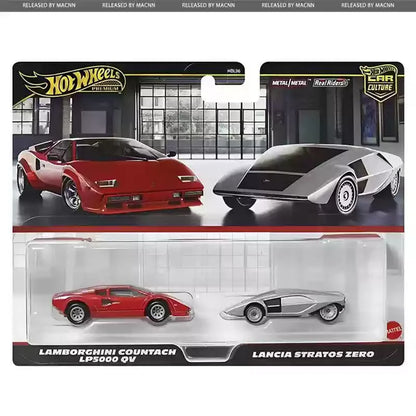 Original Hot Wheels Premium Car Culture 1/64 Diecast Vehicles BMW M3 GTR Lamborghini Countach LP5000 Honda Civic Type Boys Toys