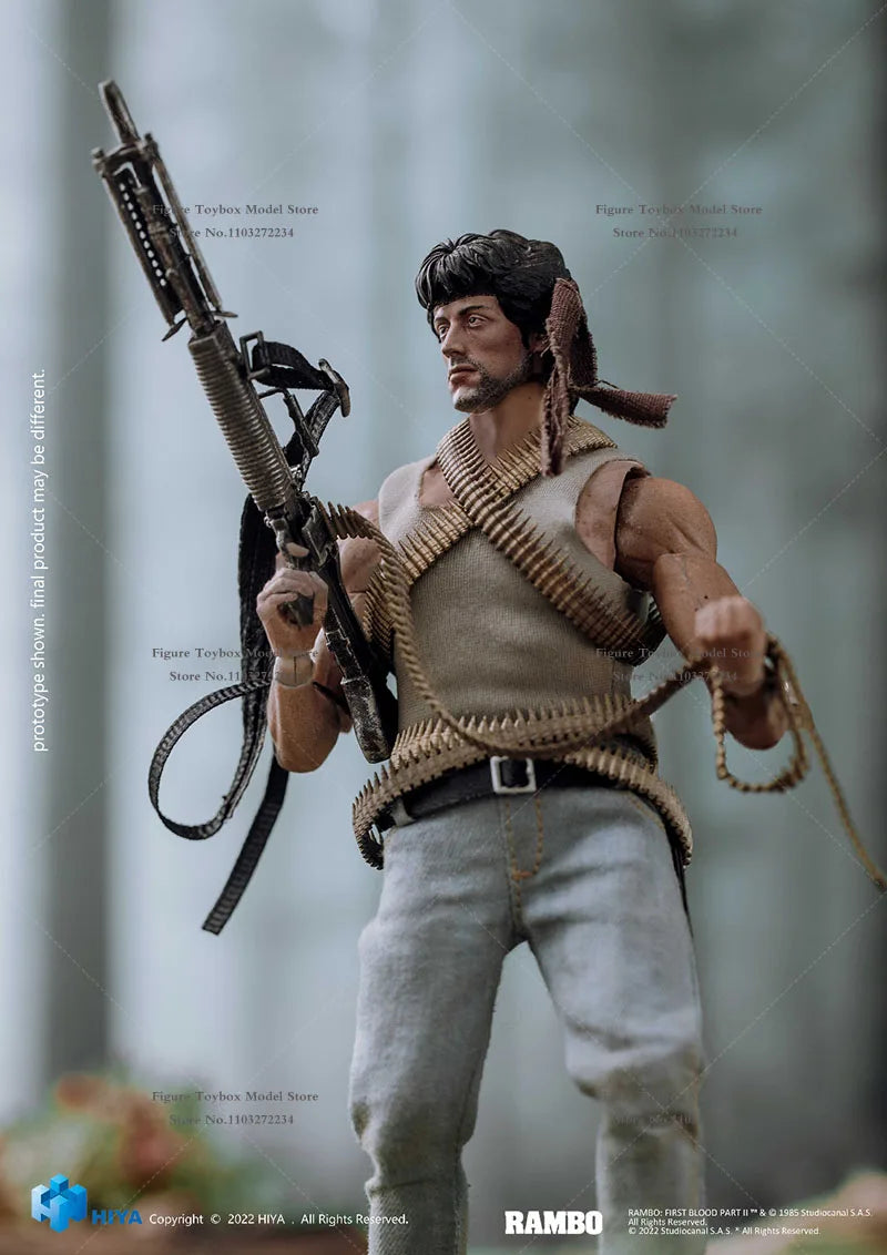 Exquisite Super Series 1/12 HIYA Tough Guy Rambo Movable Action Figure Mini Weapon Model 6" Full Set male Soldier Boys Collects