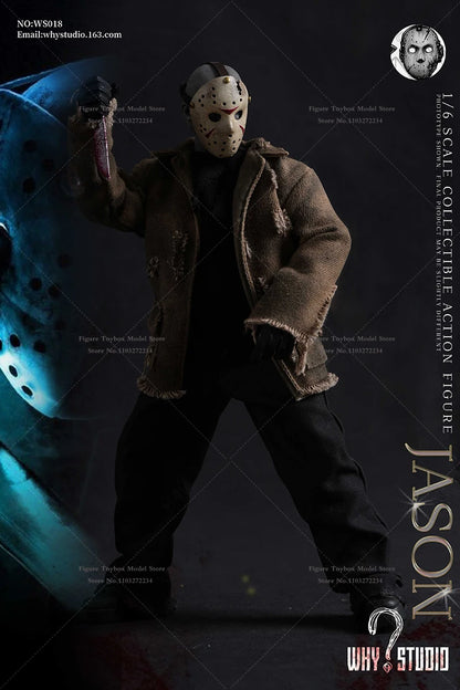 WHY STUDIO 1/6 WS018 Jason WS019 Freddy Mash Horror Man Action Figure 12" Full Set Soldier Model Collection Halloween Gift