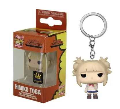 NEW Funko POP Keychain My Hero Academia Himiko Toga Kurogiri Twice Hatsume Shigaraki Deku Bakugo Togata Dabi Midoriya Jiro Toys
