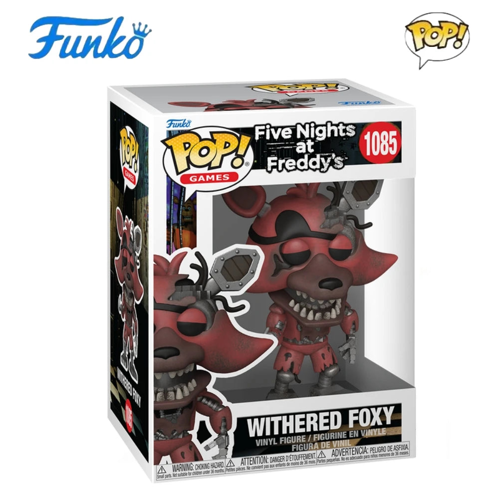 Five Nights at Freddy's Withered Foxy 1085 Figures Funko Pop 4.1 inch Vinyl Figure Collectible Limited Edition Model Toy Gift