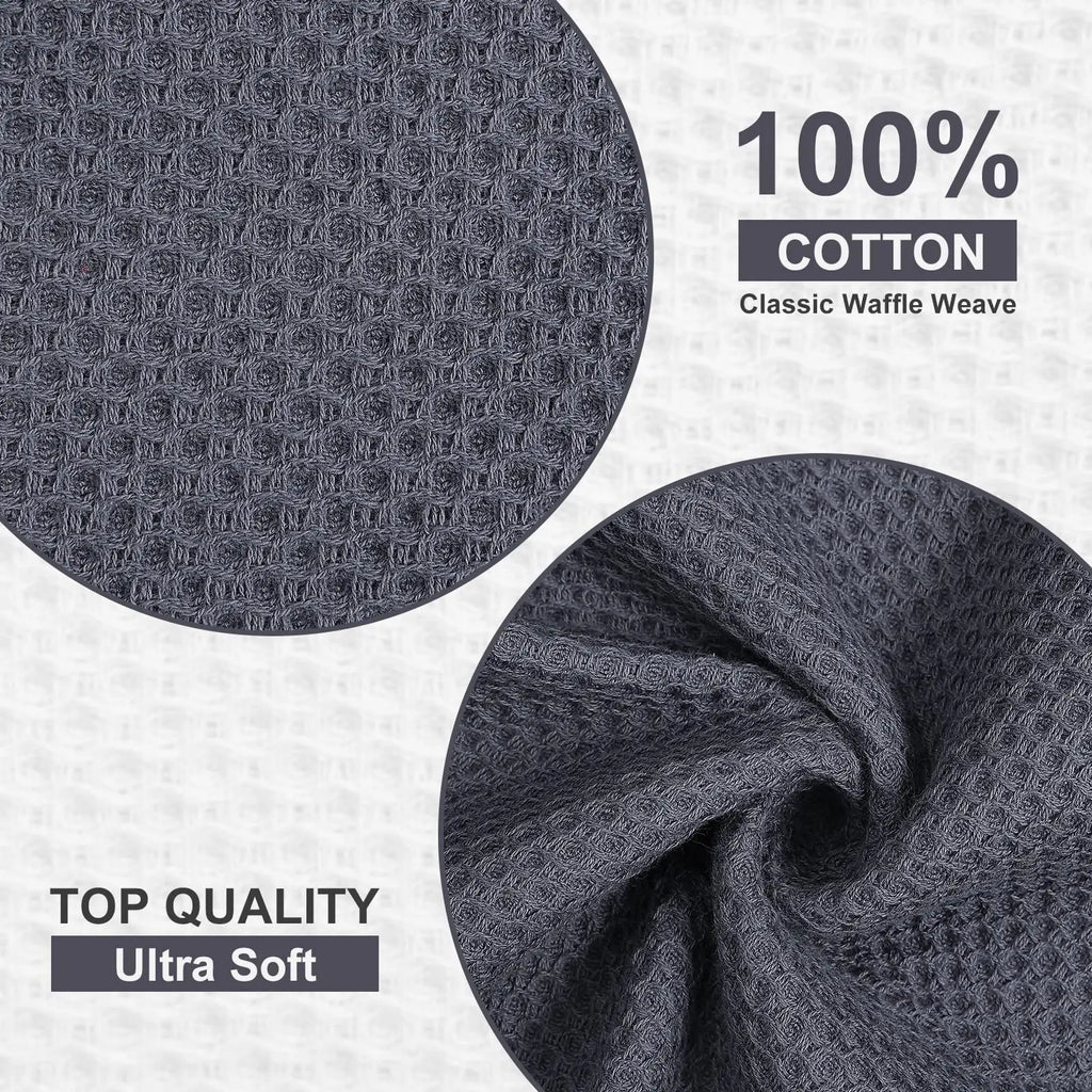 Olanly Cotton Towel Soft Absorbent Dishcloth Kitchen Dish Towels Honeycomb Breathable Face Wash Towel Household Clean Wash Cloth