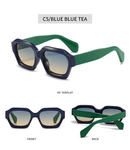 Fashion Square Sunglasses New Woman Luxury Brand Small Rectangle Sun Glasses Female Gradient Eyewear UV400 Oculos De Sol