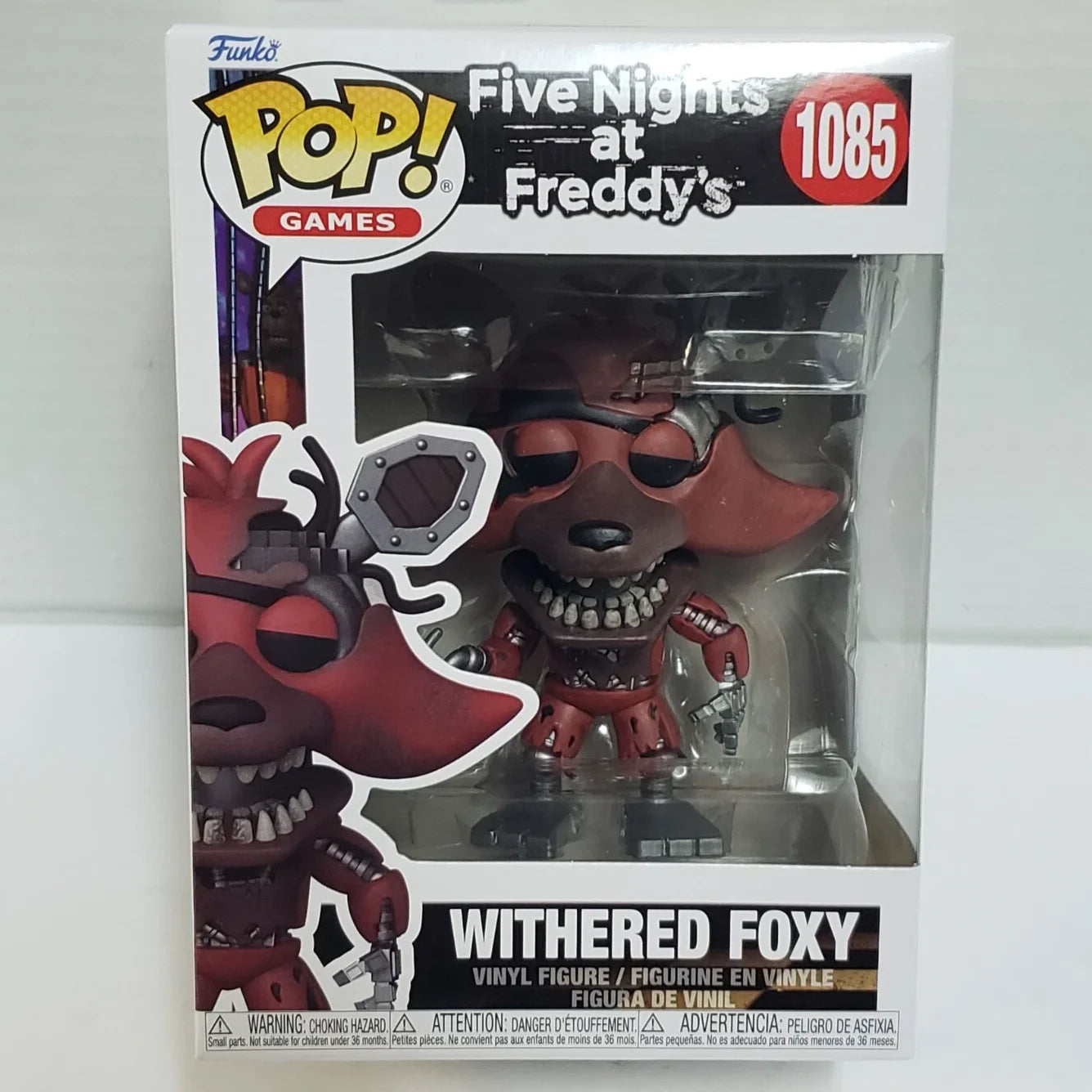 Five Nights at Freddy's Withered Foxy 1085 Figures Funko Pop 4.1 inch Vinyl Figure Collectible Limited Edition Model Toy Gift