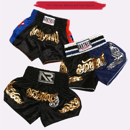 Boxing Shorts for Men Women Children, High Grade Muay Thai Man, Black BJJ Shorts, ONE Championship Quick-Dry Training MMA Pants