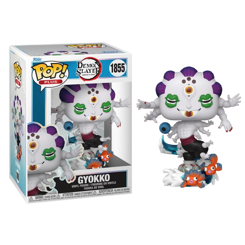 Demon Slayer Anime Figure Funko Pop Plus Gyokko #1855 Figures 4.6 inches Model Toy Collectible Limited Edition Figurine Toy Gift