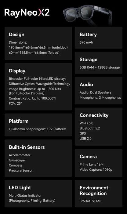 Brand New TCL RayNeo X2 AR Glasses(Overseas Version) in stock!!!