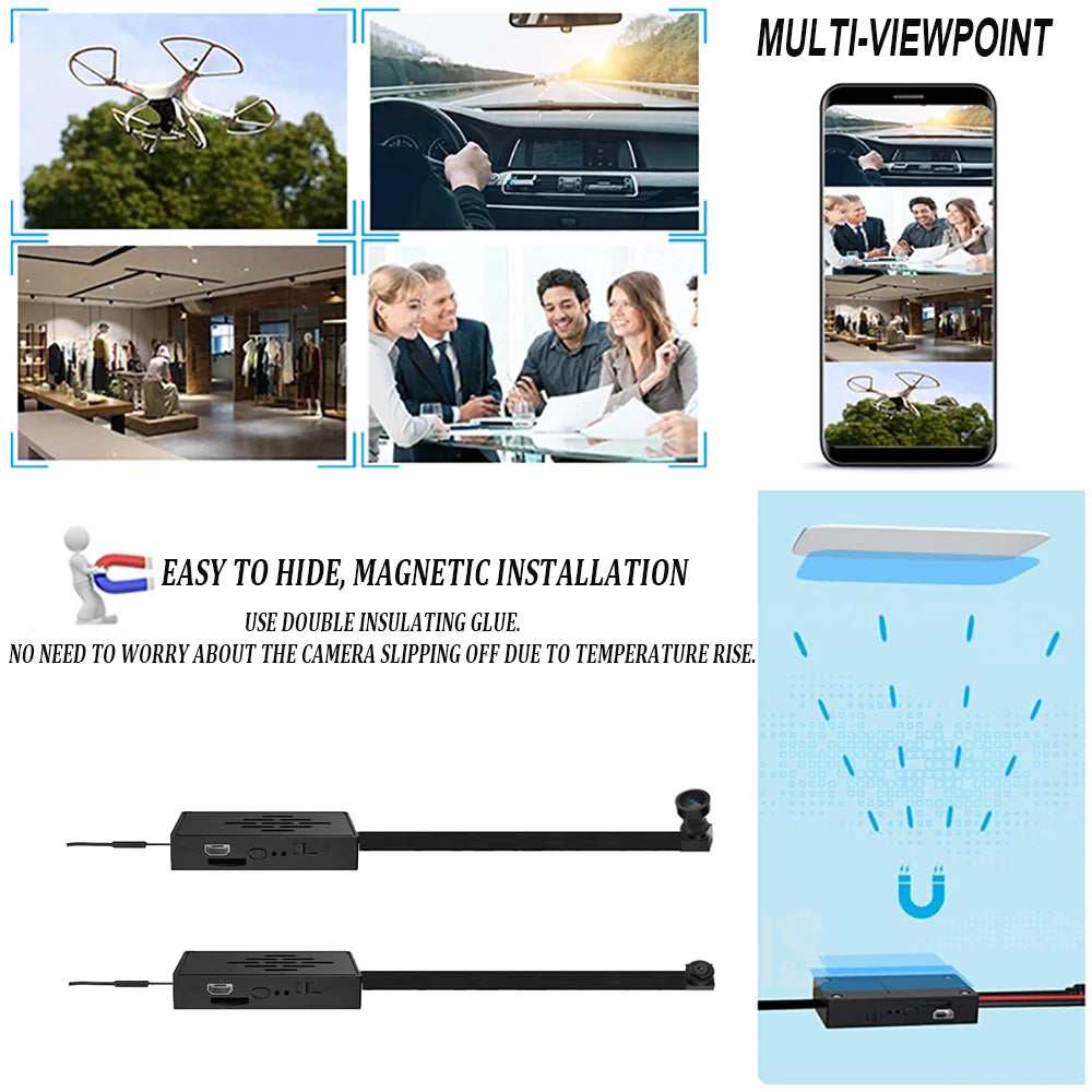 4K DIY wireless WiFi 2.0MP camera supports remote real-time broadcast via smartphone app. 1080P image quality 3 models available