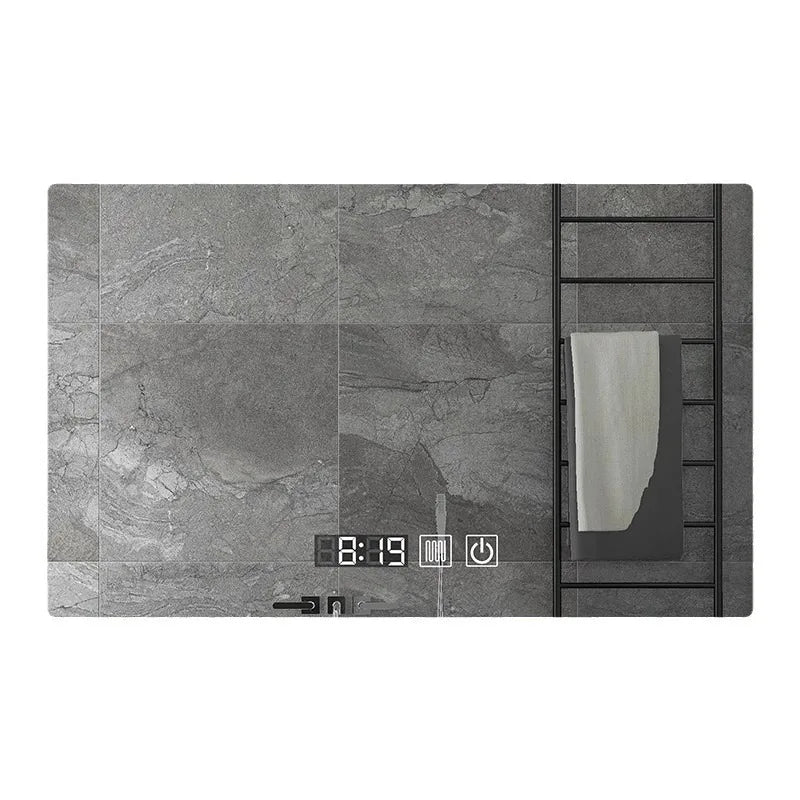 Rectangle Smart Mirror Touch Screen LED Bathroom Mirrors High Definition Anti Fog Wall Mounted Lighted Mirror Espejos De Baño