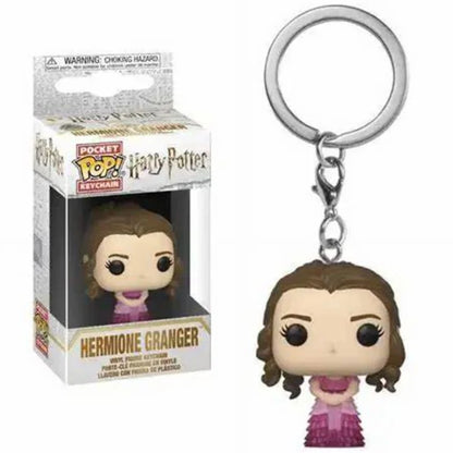 Funko POP Dementor Hermione Luna Lovegood Dobby Snape Ron Ginny Magic School Fawkes Hedwig Model Dolls Action Figure Keychain