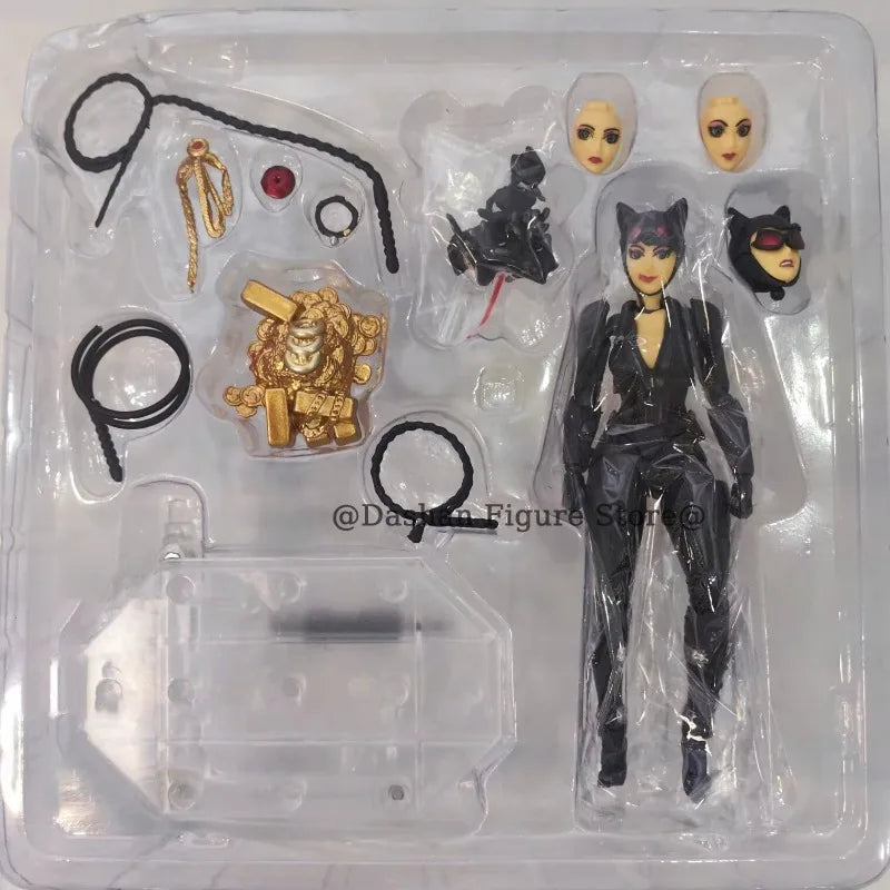 Amazing Yamaguchi Catwoman Selina Kyle Action Figure Kaiyodo Revoltech Figures Collection 15cm Comic The Cat Woman Model Toys