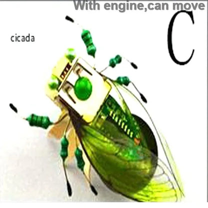 STEAM DIY Robotic Insects Science Invention Electronic Animal for School Competition Non-soldered DIY Kit Stem Toys Robot Animal