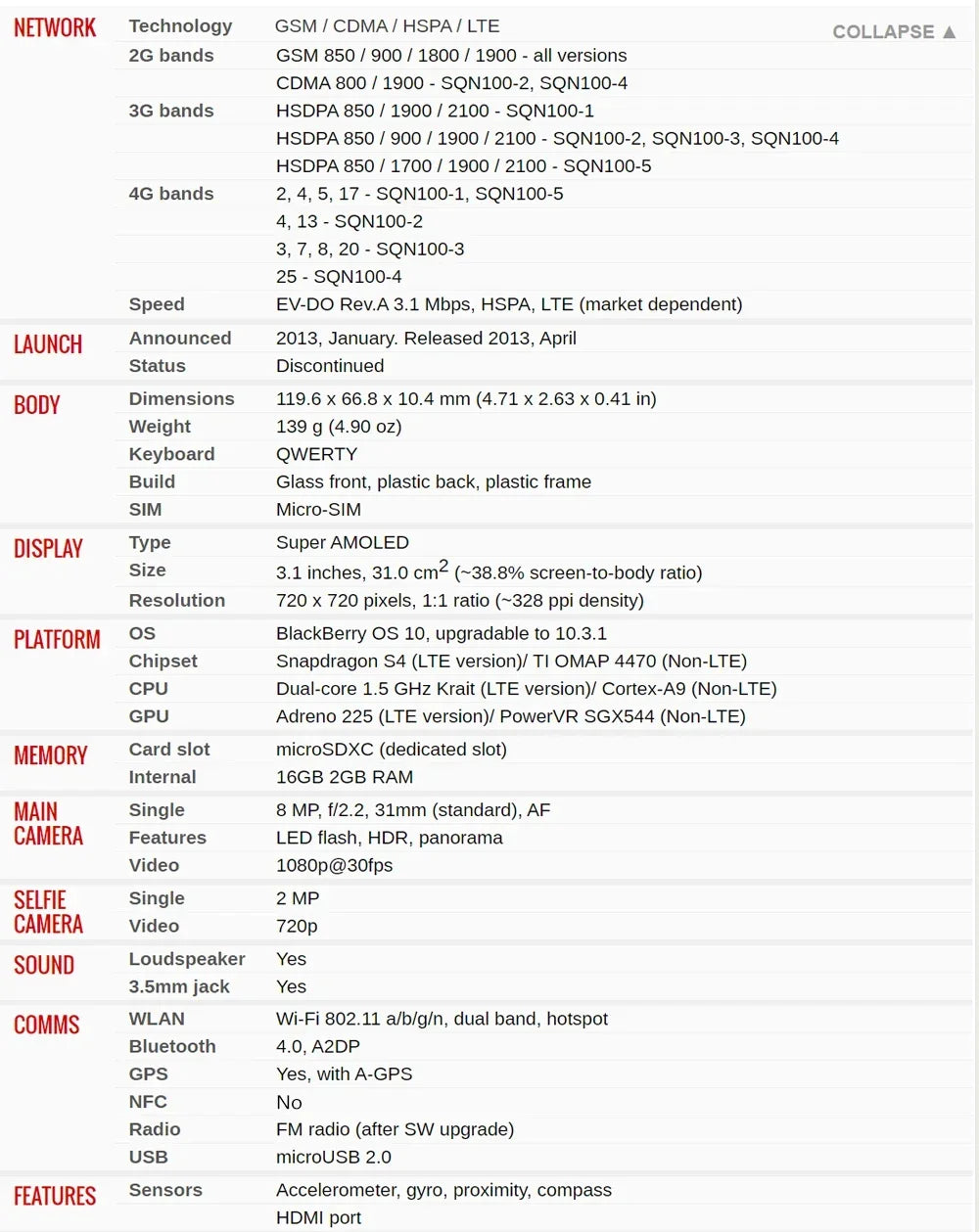 Original Blackberry Q10 4G Mobile Phone 3.1" 2GB RAM 16GB ROM 8MP English Arabic QWERTY Keyboard Dual Core q10 cellphone