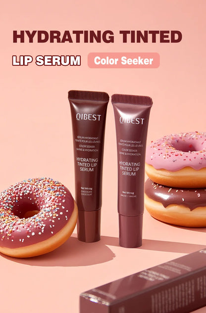 New Nude Red Bean Clear Water Gloss Glass Lip Gloss Moisturizing Chocolate Mirror Gloss Plumping Lip Tint Lip Cream Makeup 12g