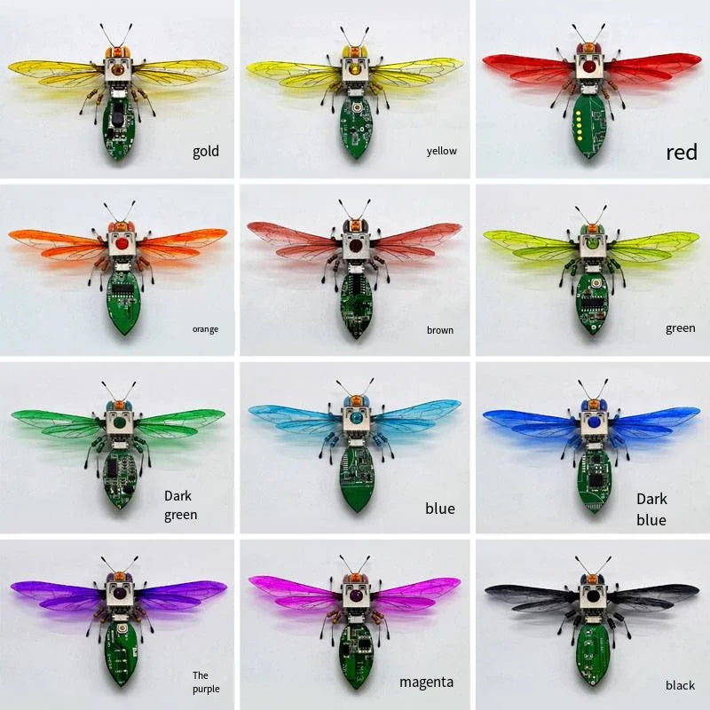 STEAM DIY Robotic Insects Science Invention Electronic Animal for School Competition Non-soldered DIY Kit Stem Toys Robot Animal