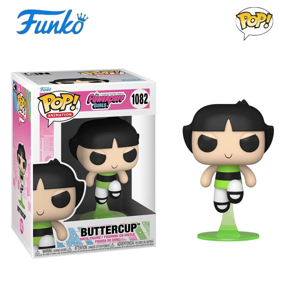 The Powerpuff Girls Figures Blossom Bubbles Buttercup #1080 1081 1082Funko Pop Vinyl Figure Collectible Limited Edition Toy Gift