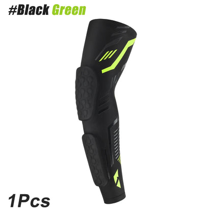 1 Pcs Sports Padded Arm Sleeves Protective Compression Elbow Pad Basketball Football Volleyball Soccer Gym Sport Arm Guards Home