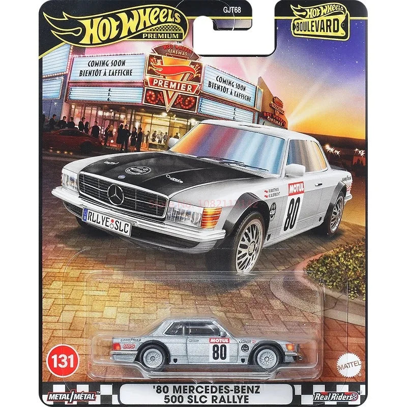 2025 Hot Wheels Boulevard 27 Series Benz 500 SLC Mitsubishi Nissan Car Model Collection Alloy Cars Model Ornament Birthday Gifts
