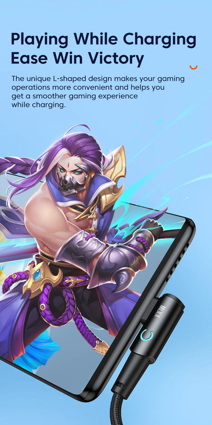 Toocki 6A USB C Cable 90 Degree For OPPO 100W Fast Charging Cord For Honor Huawei Oneplus Realme Charger Data Wire