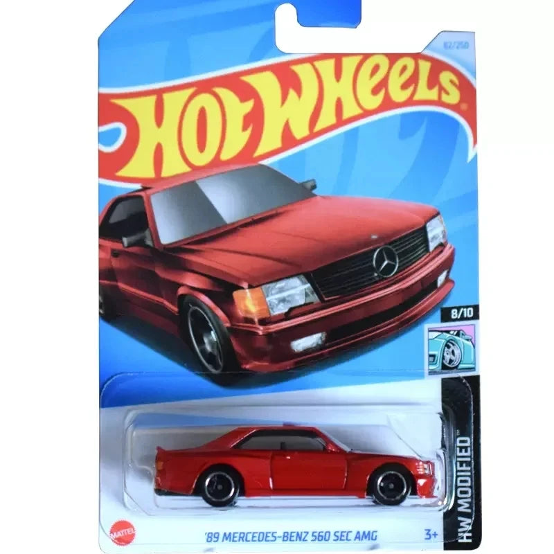 Original Hot Wheels Car HW TURBO Voiture 1/64 Alloy Diecast 89 Mercedes-Benz 560 SEC AMG Toys for Boys Collection C4982-150/250