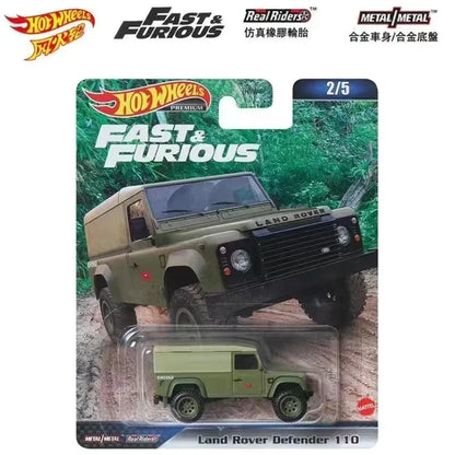 Hot Wheels Car Model Hxd63 Car Culture Fast & Furious Alloy Hw Car Model Garden Avenue Iron Bottom Rubber Tire Custom Gift Toys