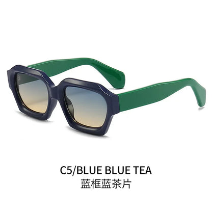 Fashion Square Sunglasses New Woman Luxury Brand Small Rectangle Sun Glasses Female Gradient Eyewear UV400 Oculos De Sol