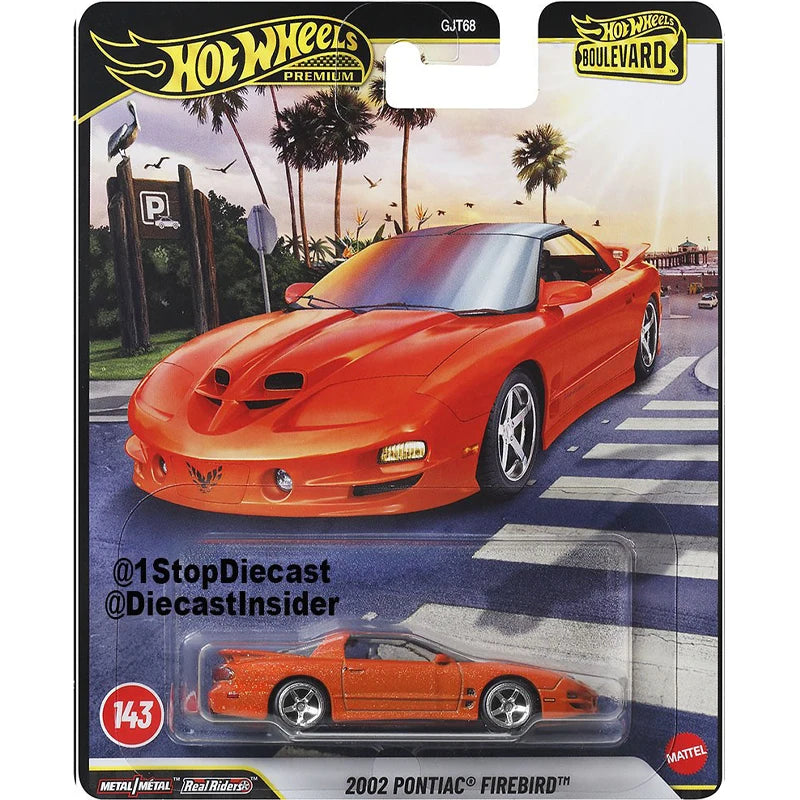 2026 Brand New Hot Wheels Premium Boulevard Mix1 (F) Case,Nissan 300ZX/BMW M3 GTR/Pontiac/Toyota/Dodge 1:64 Scale Diecast Cars