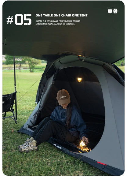 Outdoor Camping Tunnel Tent ShineTrip Portable Easy Setup Multi-Functional Oxford Fabric Easy Storage Motorcycle Travel Shelter