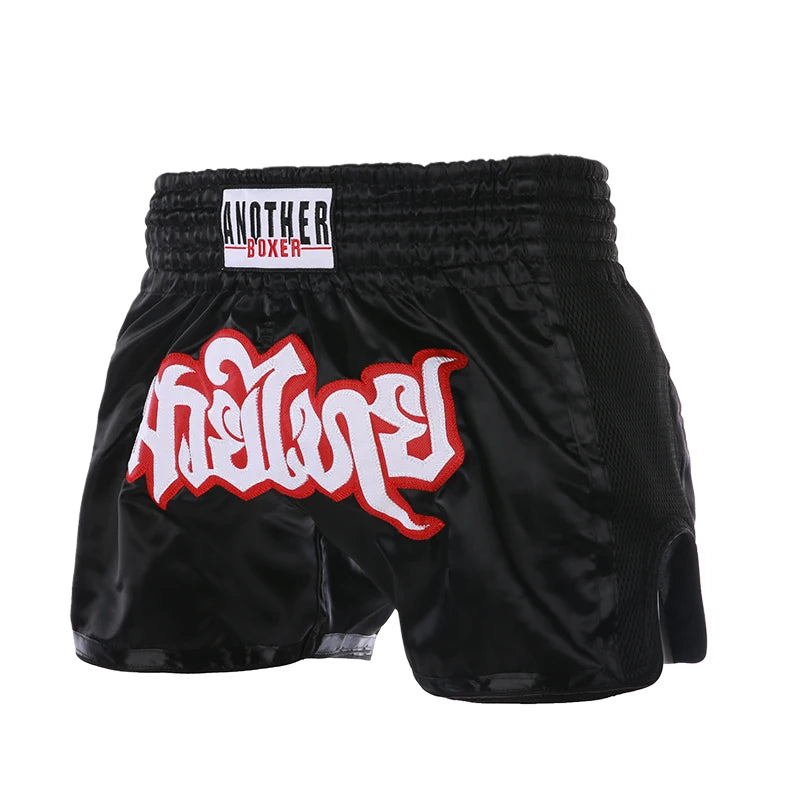 Boxing Shorts for Men Women Children, High Grade Muay Thai Man, Black BJJ Shorts, ONE Championship Quick-Dry Training MMA Pants