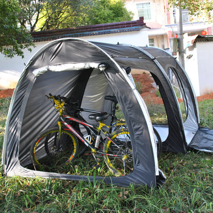 Waterproof Motorcycle Tent for Camping, Instant Tents with Integrated Motorcycle Port, Outdoor Hiking, 2-3 Person