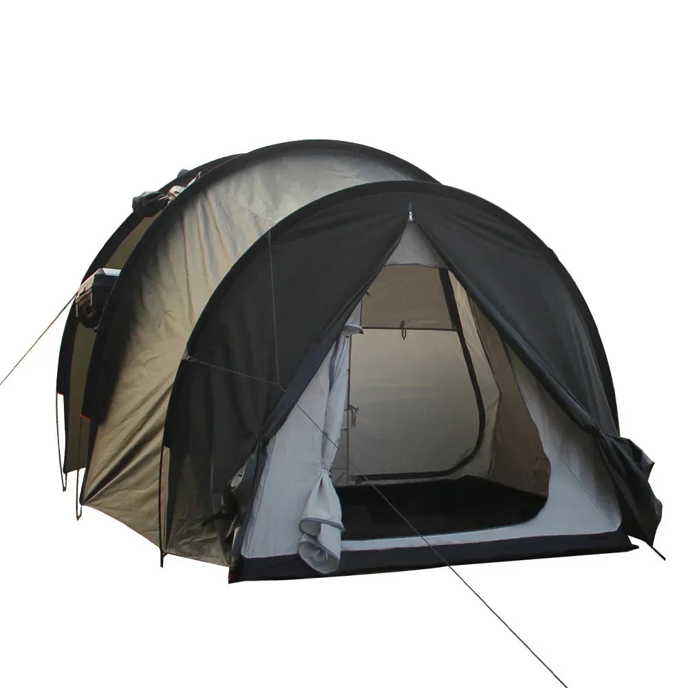 XDS2025 Newest Model, Windproof And Rainproof Portable Covered Turbo Tent Camping Motorcycle Tent