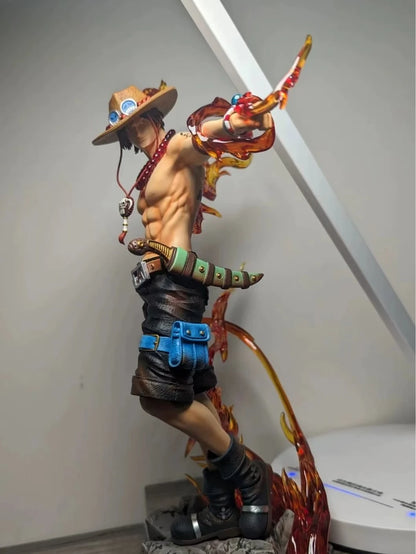 28Cm One Piece Anime Figure Portgas D Ace  Action Figurine Collect PVC Figurines Desktop Decoration Model Children'S Toy Gift Gk