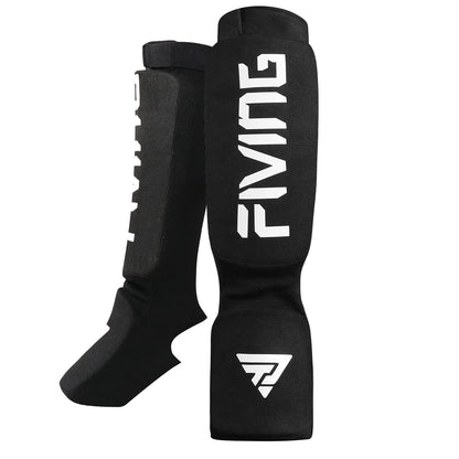 Sanda shin guards, Muay Thai, MMA fighting, training, instep protection, leg shin guards, boxing equipment.