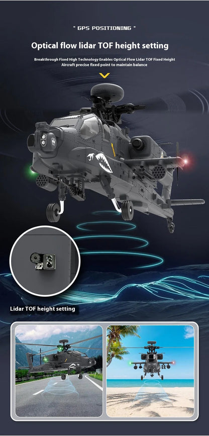 Yuxiang F11s 1:32 Apache Armed Remote-Controlled Helicopter Novice Entry-Level Intelligent Version Multifunctional Aircraft