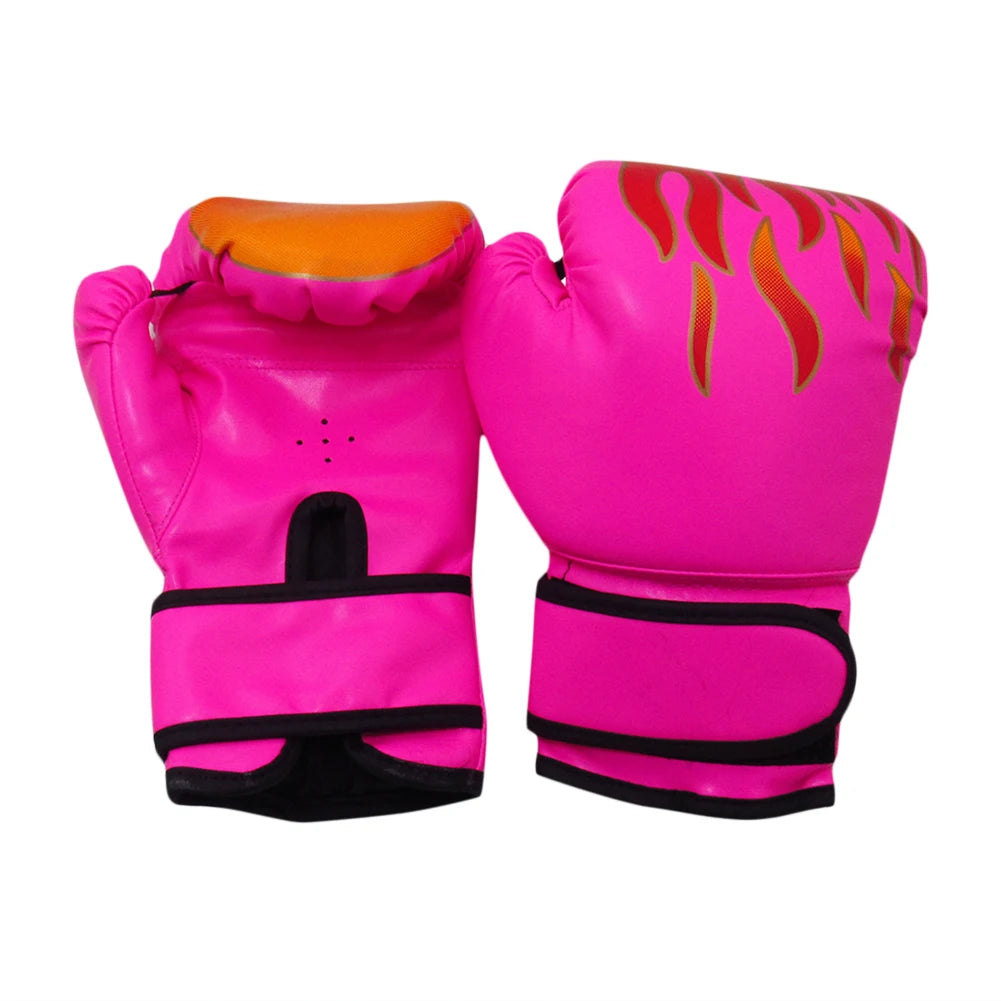 2pcs Kickboxing Boxing Gloves Breathable Children Kids Muay Thai Fighting Gloves