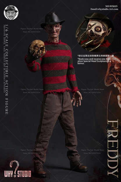 WHY STUDIO 1/6 WS018 Jason WS019 Freddy Mash Horror Man Action Figure 12" Full Set Soldier Model Collection Halloween Gift