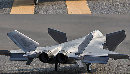 Flyfans Dual Engine 70mm J-20g Jet Fighter Weilong Assembled Fixed Wing Model Aircraft Fire Fan Rc Plane Chengdu J20