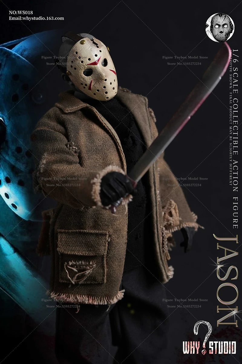 WHY STUDIO 1/6 WS018 Jason WS019 Freddy Mash Horror Man Action Figure 12" Full Set Soldier Model Collection Halloween Gift