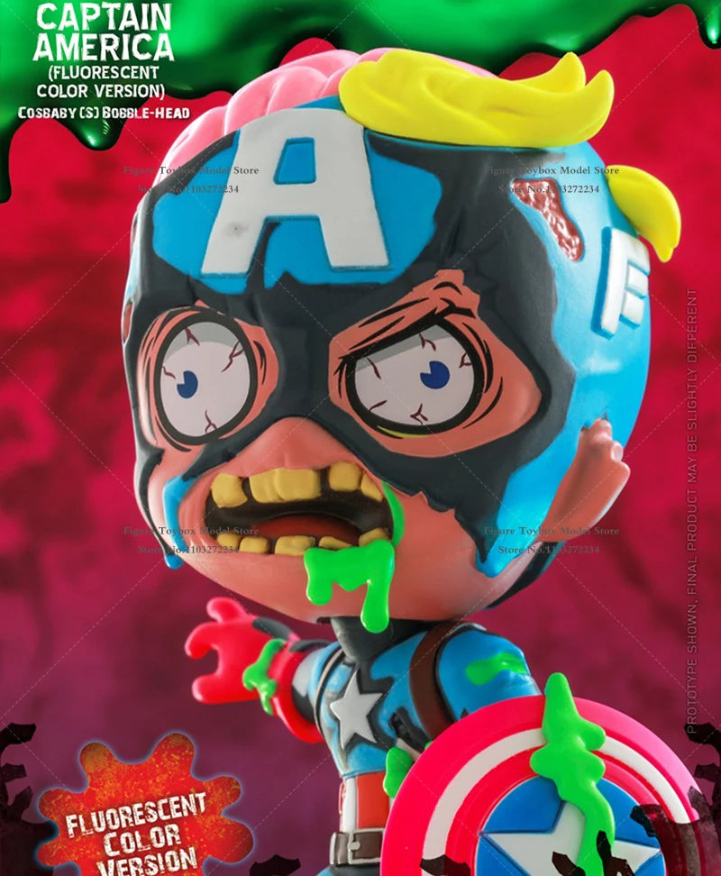 HotToys Marvel Zombie IronMan Captain American Deadpool Wolverine Hulk Doctor Strange Daredevil Magneto Mini Figurine Model