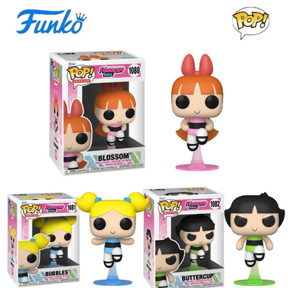 The Powerpuff Girls Figures Blossom Bubbles Buttercup #1080 1081 1082Funko Pop Vinyl Figure Collectible Limited Edition Toy Gift