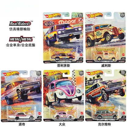 Original Hot Wheels Car Culture Race Day Kid Toy for Boy Premium Vehicle 1/64 Diecast Benz 500 Ford Capri Porsche 935 Collection