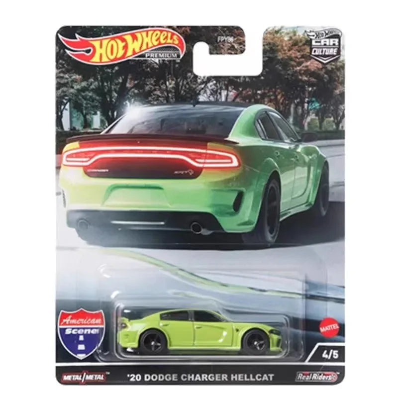 Hot Wheels Car Model Hxd63 Car Culture Fast & Furious Alloy Hw Car Model Garden Avenue Iron Bottom Rubber Tire Custom Gift Toys