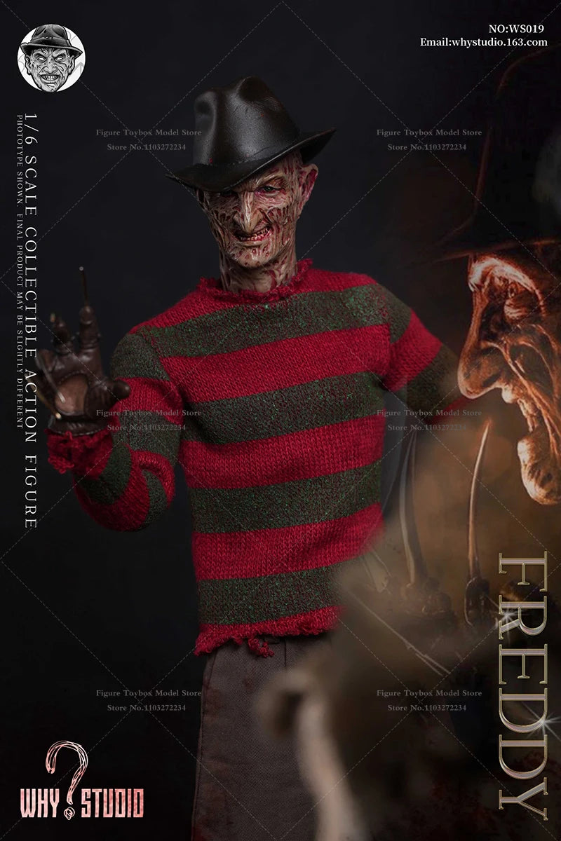 WHY STUDIO 1/6 WS018 Jason WS019 Freddy Mash Horror Man Action Figure 12" Full Set Soldier Model Collection Halloween Gift